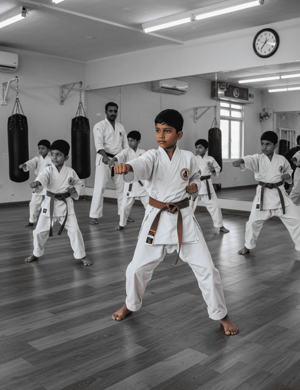 Serene ashram environment for wellness and fitness